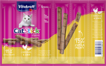 Packshot Cat Stick Geflügel Leber 6er